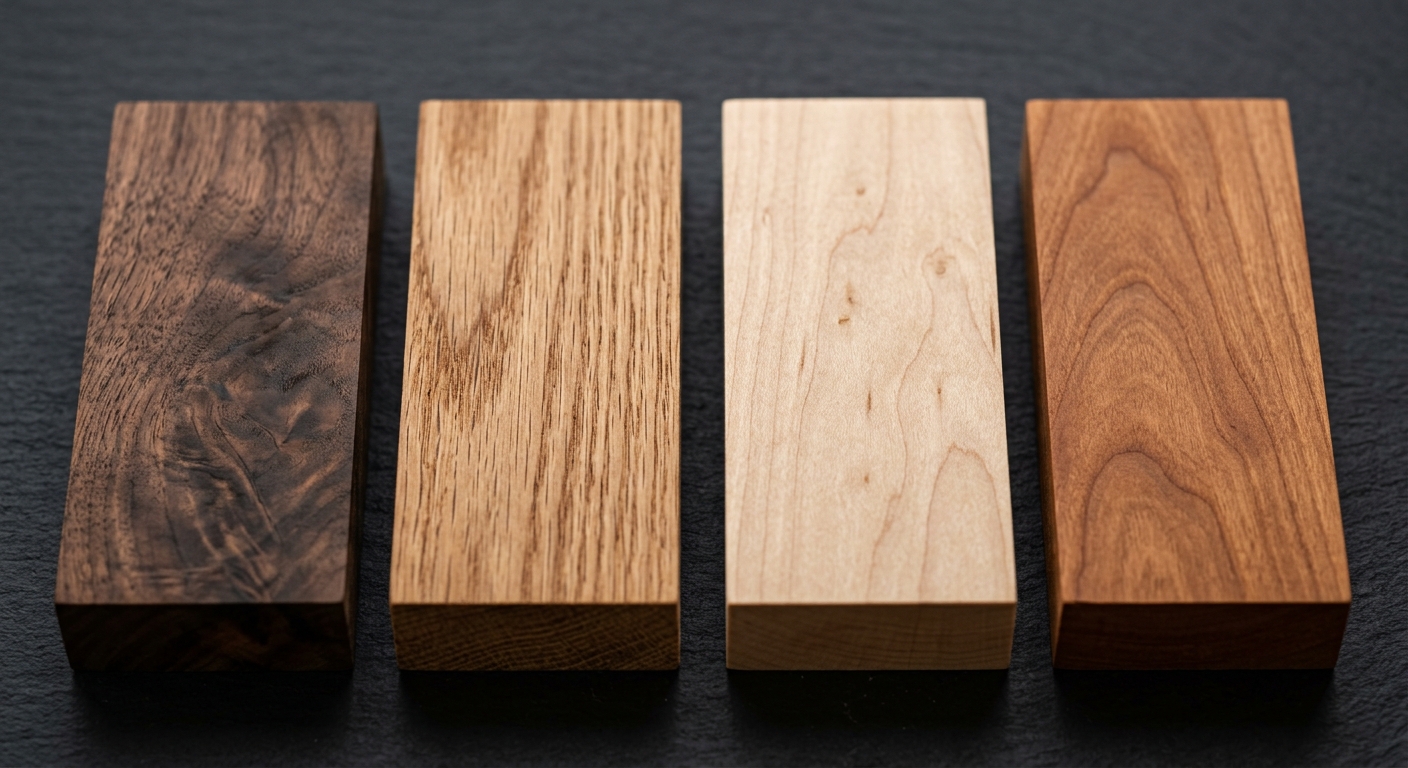 Understanding Wood Grain: Walnut, Oak, Maple, and Cherry